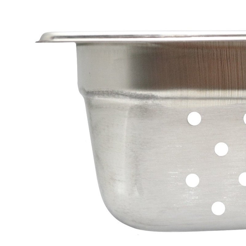 18-8 スーパーデラックスパン穴明き 1/2サイズ 深さ100mm SH-1524SWP