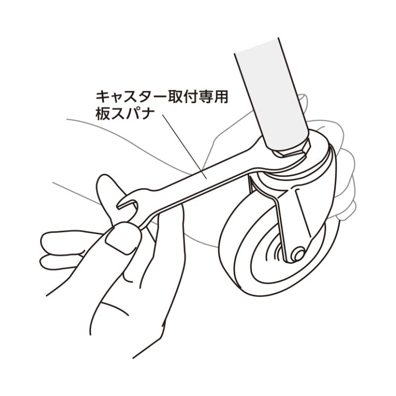 メール便】両口平スパナ 呼称B 19×21 | 業務用厨房部品,キャスター,平