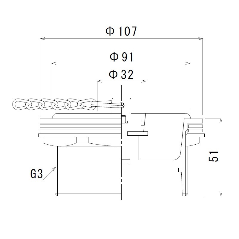 親子共栓 真鍮製 G3ネジ TO-184W/75A | キッチン用排水部品 | SHOP SUGICO
