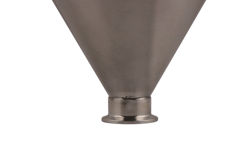 【取寄品】18-8 ホッパー(ヘルール1.5S付) 内面ウエットブラスト加工 容量約6L HW-6