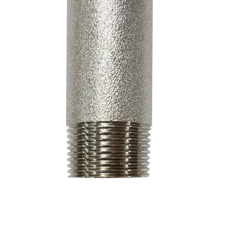 バーナー用ネジ付混合管(白ガス管) 1/2インチ 15A×320mm TO-817S