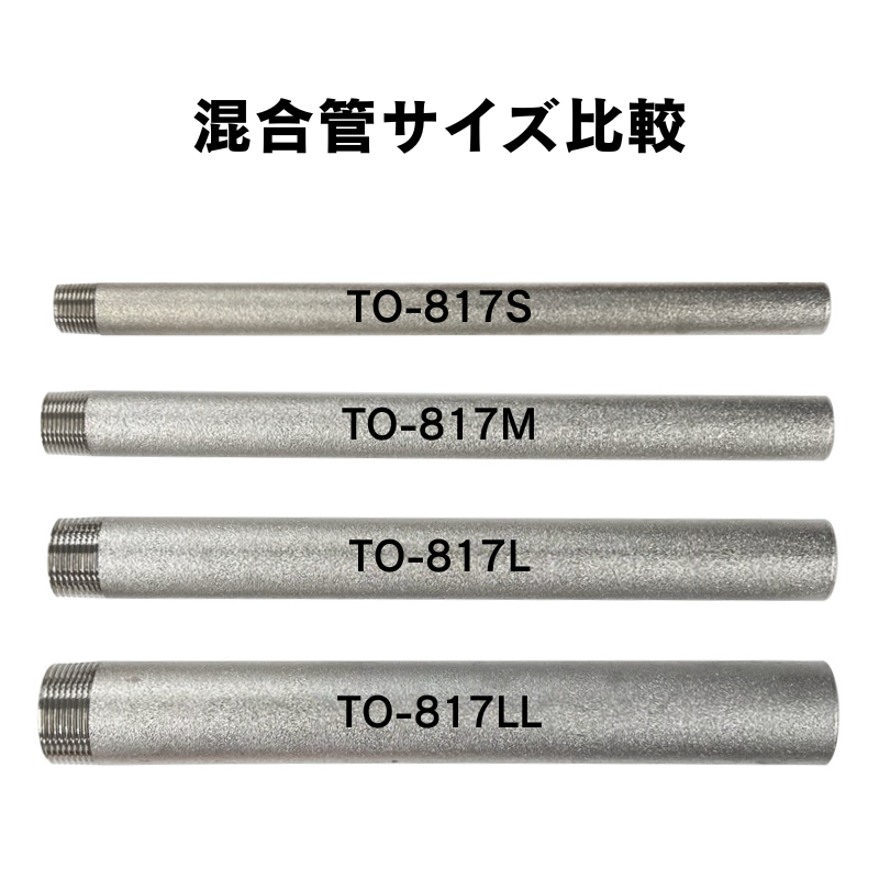バーナー用ネジ付混合管(白ガス管) 1インチ 25A×320mm TO-817L | 業務