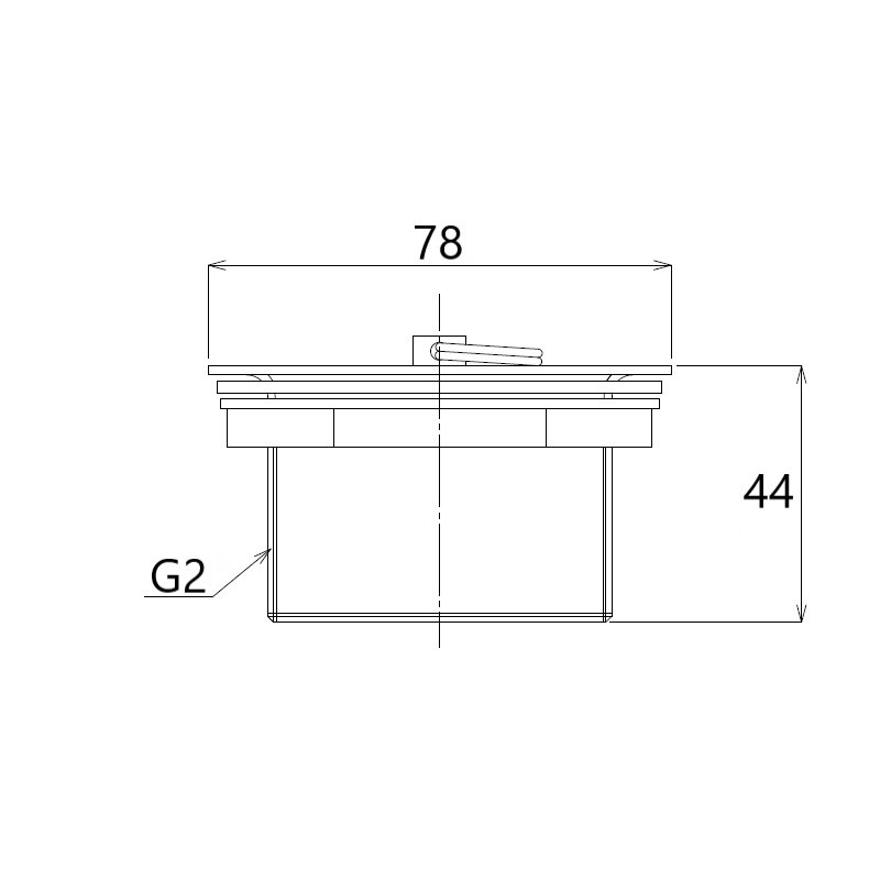共栓 ステンレス製 G2ネジ TO-152-50A | キッチン用排水部品 | SHOP SUGICO