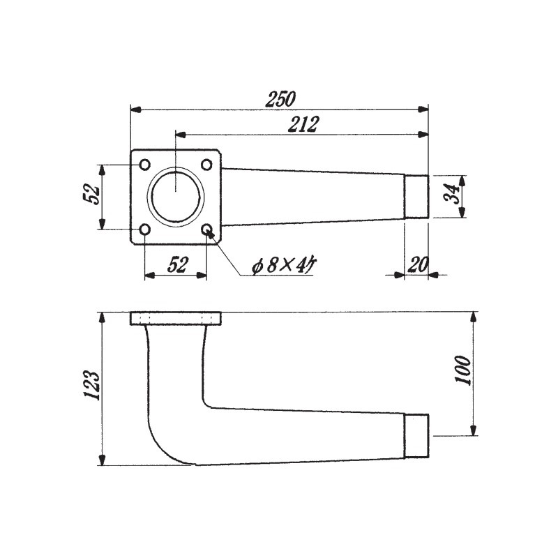 取寄品】フライヤー用バーナー用角座エルボ TO-882【TO-881用】 | 業務