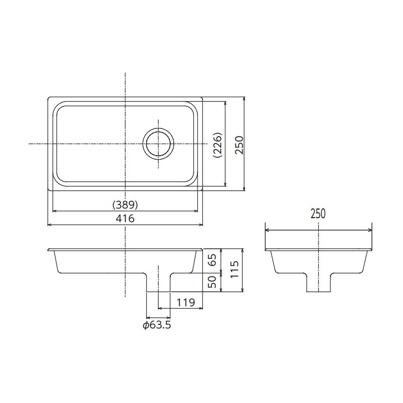 18-8 ミートチョッパーパン(投入口) 416×250×H115mm SH-1702M | SUGICO