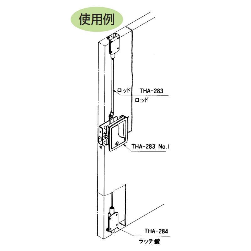 取寄品】平面ラッチ 左型 鍵付 TO-309-2 | 業務用厨房部品,内装