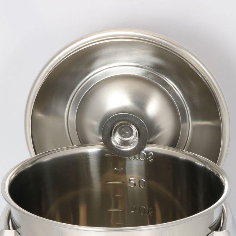 18-8 内蓋式深型キッチンポット 目盛・手付 21.0L SH-4630D