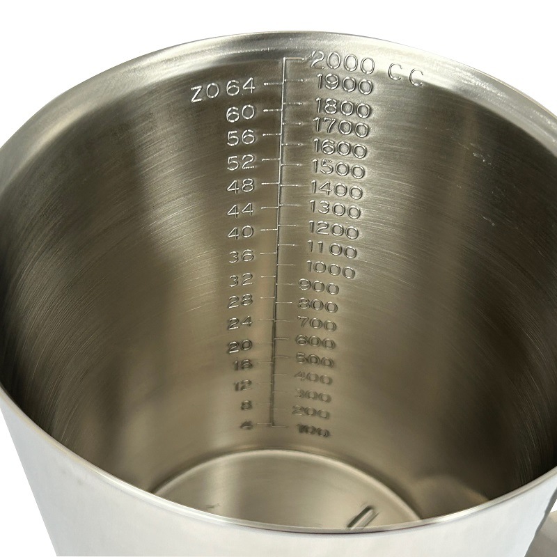 HACCP】【NSF】18-8 計量カップ(ビーカー) 1890cc SH-521-64 | SUGICO