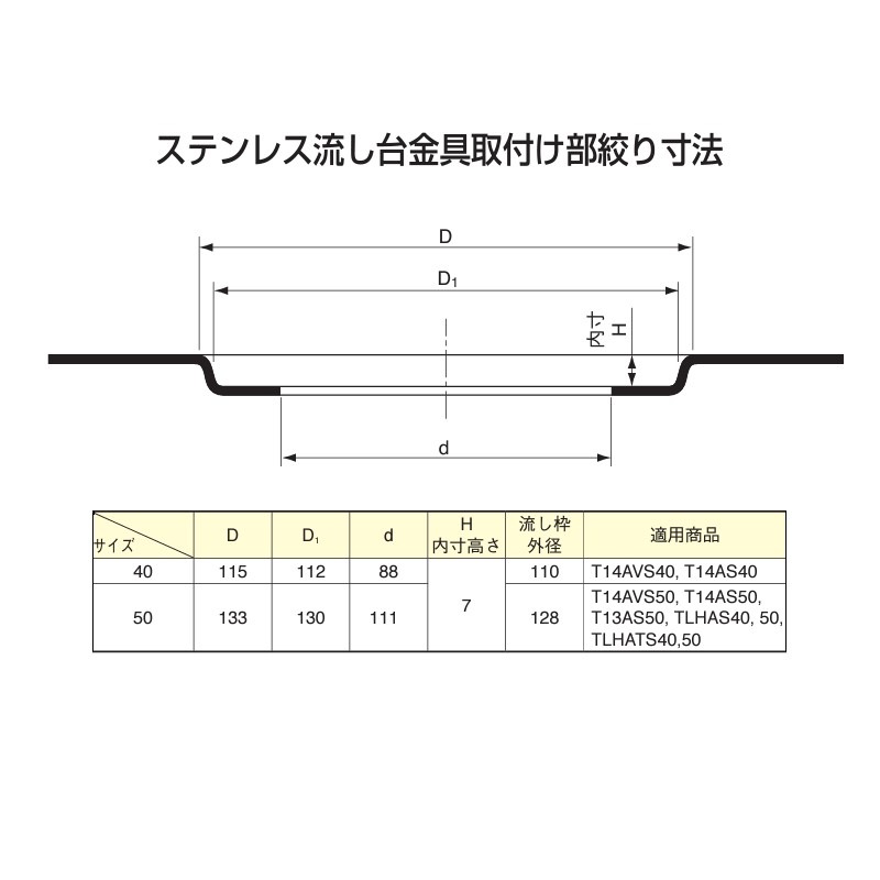 鉄鋳物ネジ込み型流しトラップ Rc1-1/2内ネジ T14AS-40 | キッチン用