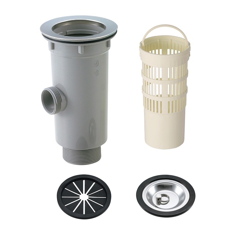 そちこ 小型排水トラップ G2ネジ D蓋 樹脂カゴ TO-198NLDP | キッチン用排水