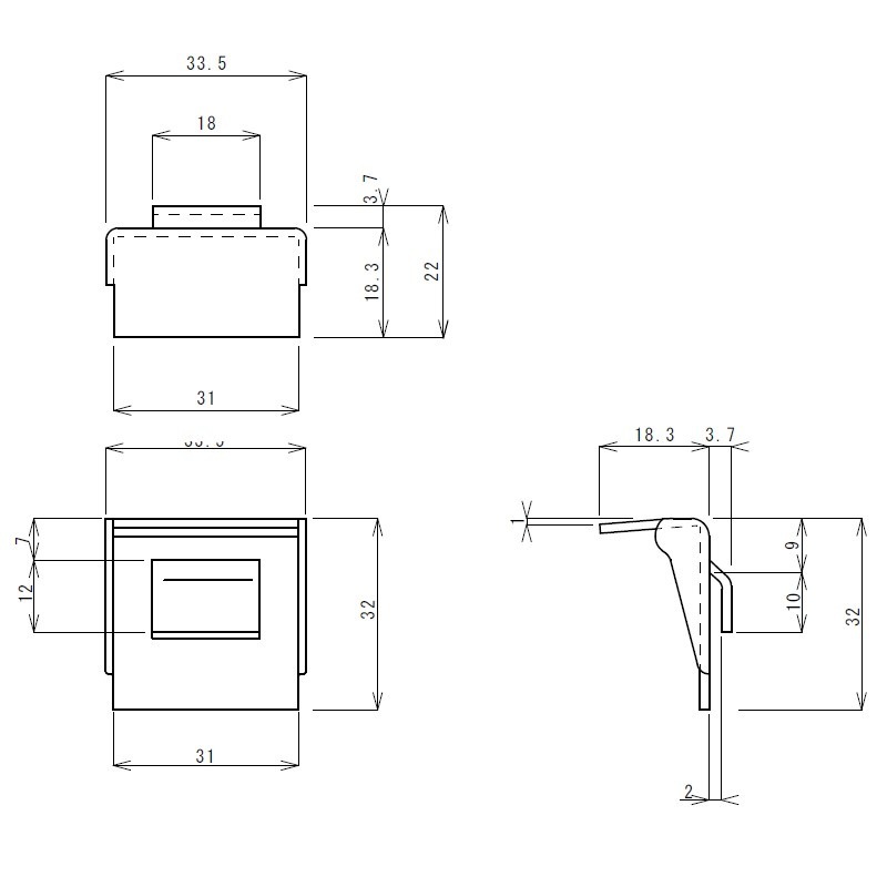 メール便】棚受金具 TO-84H【TO-84L/TO-84S用】 | 業務用厨房部品,内装