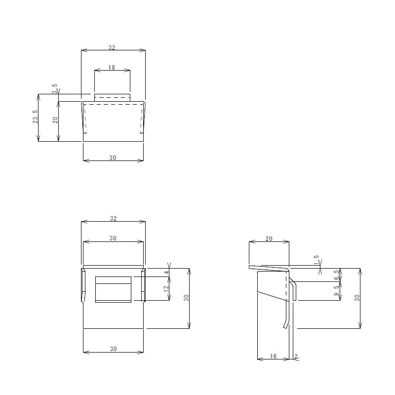 メール便】棚受金具 TO-84HB【TO-84L/TO-84S用】 | 業務用厨房部品
