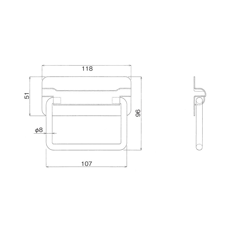ステンレス可動取手 2ヶ1組 TO-1000NSL | 業務用厨房部品,内装部品
