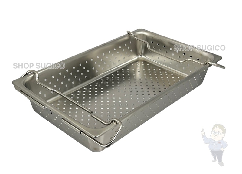 18-8ステンレス製給食バット　1個 HACCP】18-8 給食バット 1/1サイズ 積み重ねハンドル 深さ100mm