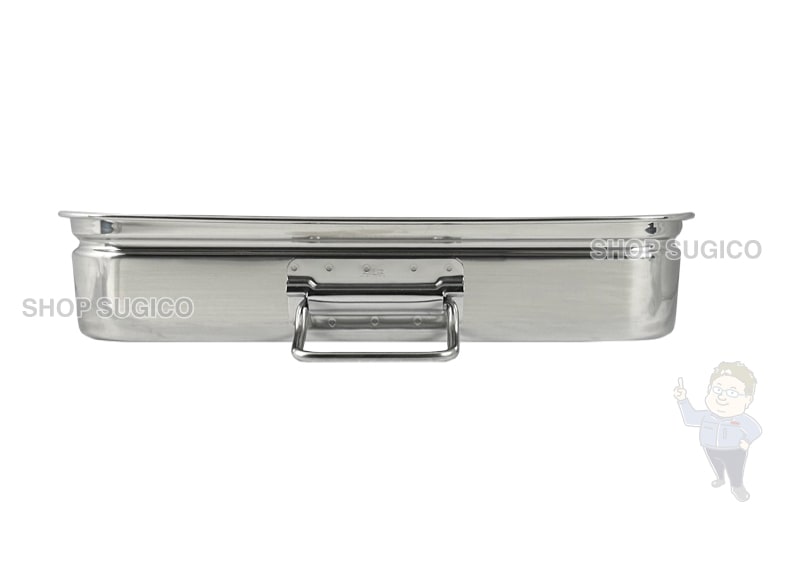 18-8 番重バット(丸棒取手付) 特大 浅型9cm SH-6644-09H | SUGICO