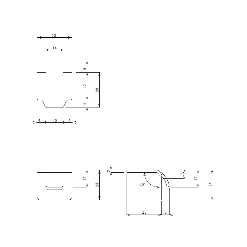 メール便】棚受金具 TO-83NH【TO-83NM/TO-83NL用】 | 業務用厨房部品