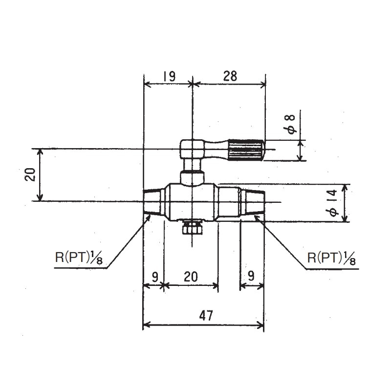 種火コック R1/8×R1/8 TO-831 | 業務用厨房部品,ガス部品 | SHOP SUGICO