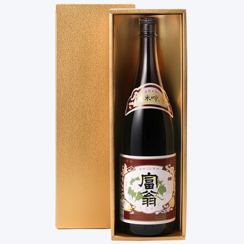 富翁 特撰 純米吟醸 金の箱入り 1800ml