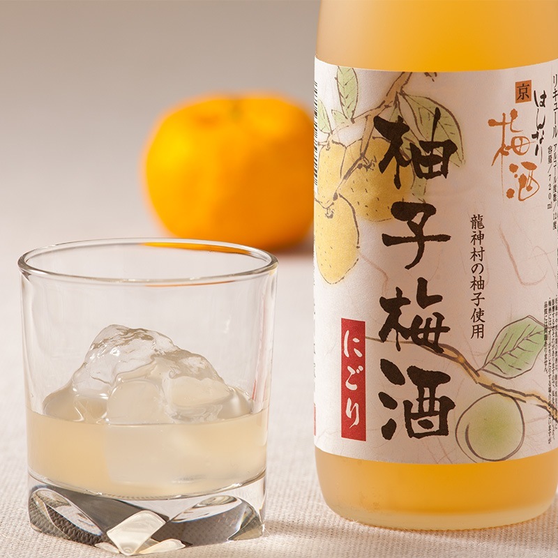 はんなり京梅酒 にごり柚子梅酒（にごりゆずうめしゅ）720ml