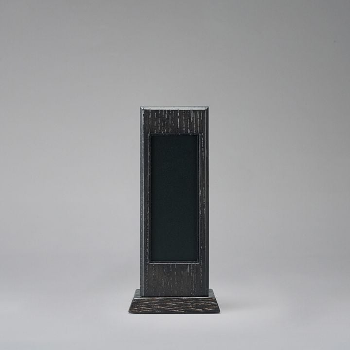 小祠位牌 回出 墨黒 小