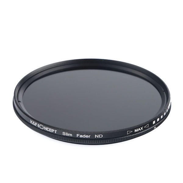 K&F Concept 可変式NDフィルター 77mm NDX 減光範囲ND2~ND400 薄枠設計