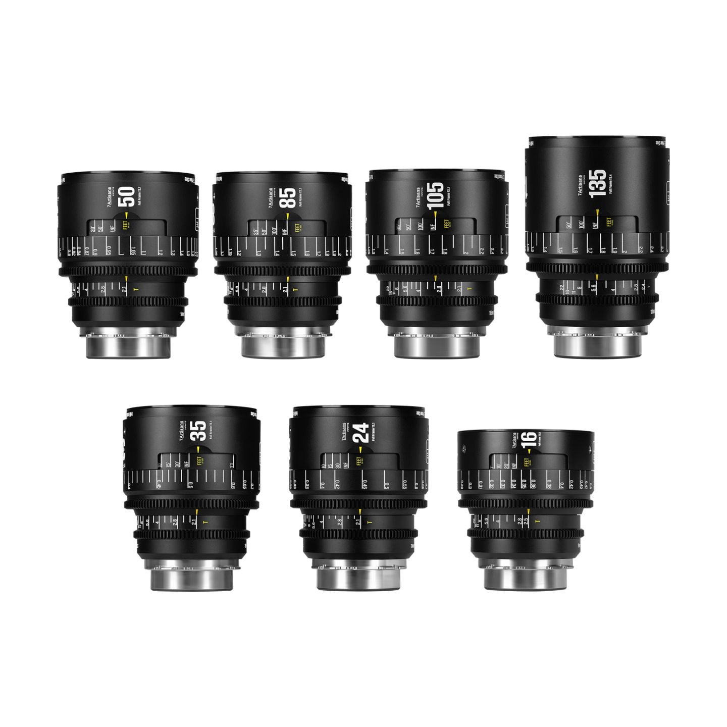 キャノン　レンズアクセサリー7点セット 七工匠 7Artisans INFINITE 7本セット 16-135mm T2.1-T2.5
