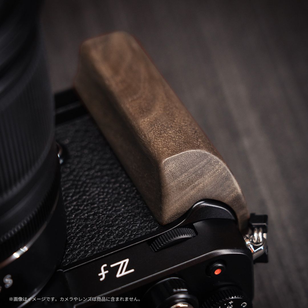 YUWOOD ウッドグリップ 一体型ベースプレート Nikon Zf 専用「黒檀