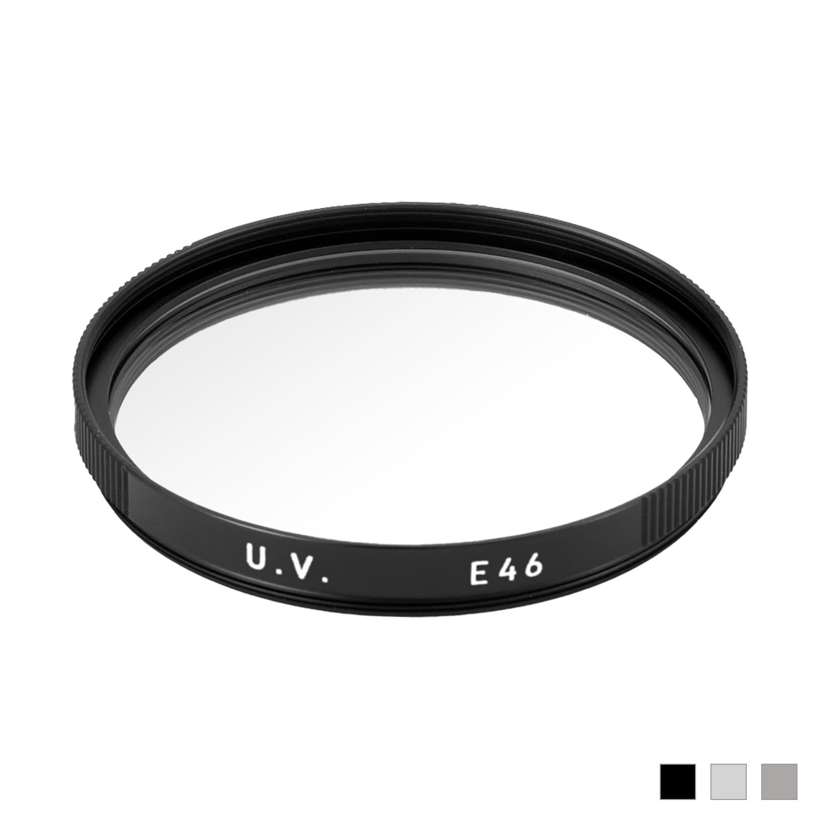 LIGHT LENS LAB E46 UVレンズフィルター「ブラック/シルバー/チタン