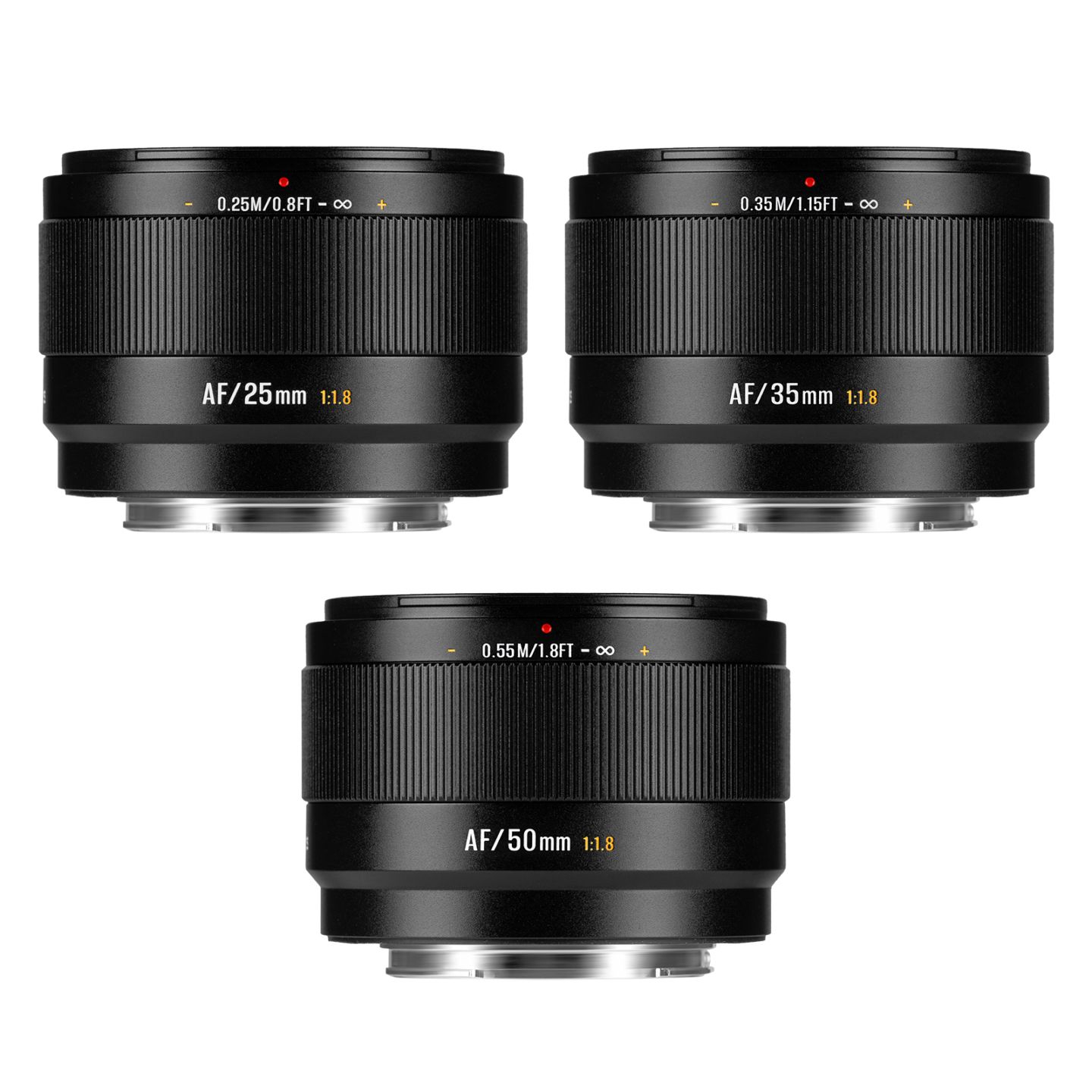 七工匠 7Artisans LITE 3本セット 25/35/50mm F1.8 AF APS-C「ソニーE