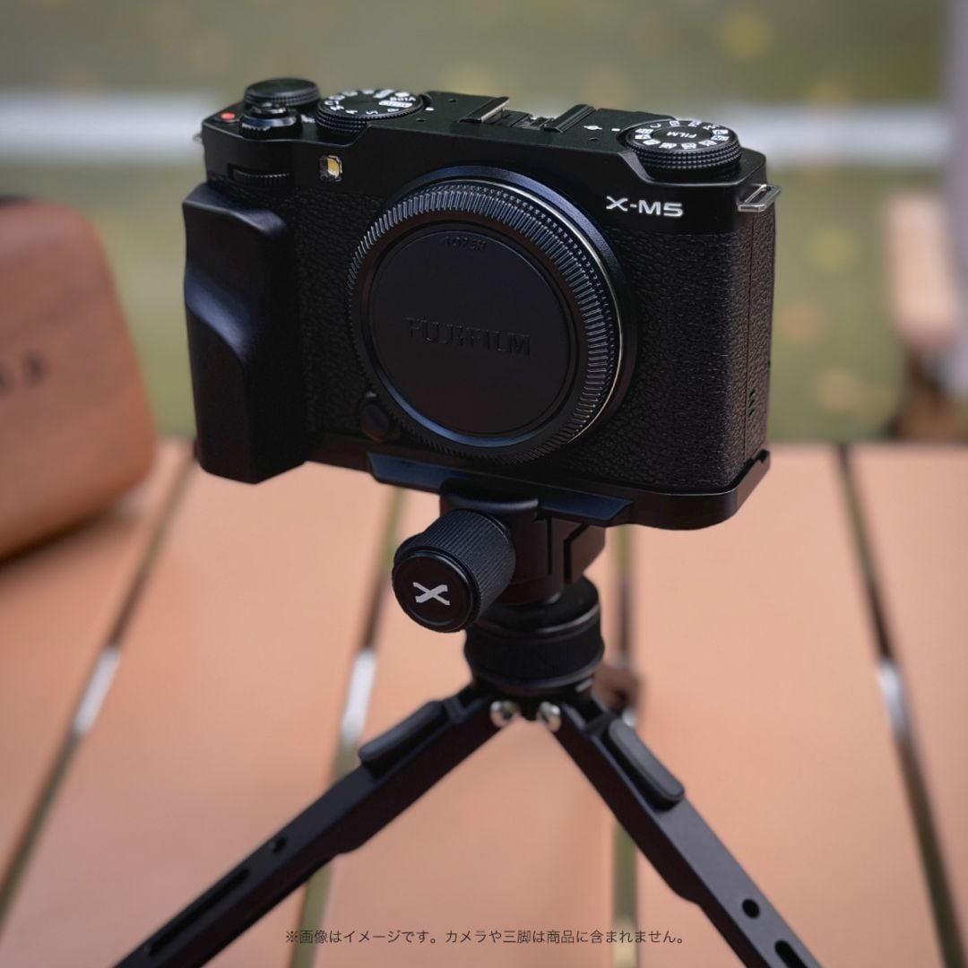 YUWOOD ウッドグリップ 一体型ベースプレート FUJIFILM X-M5 専用