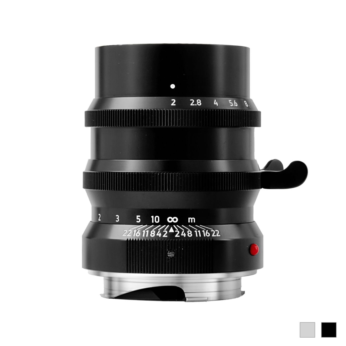 LIGHT LENS LAB M 75mm f/2 SPII ライカMマウント「ブラック/シルバー