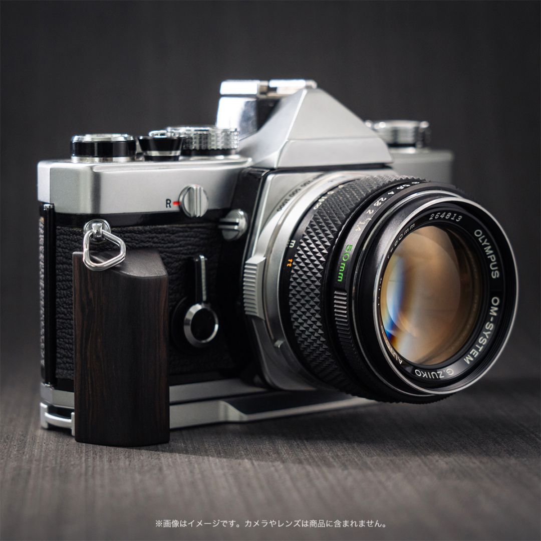 YUWOOD ウッドグリップ 一体型ベースプレート「OLYMPUS OM」シリーズ