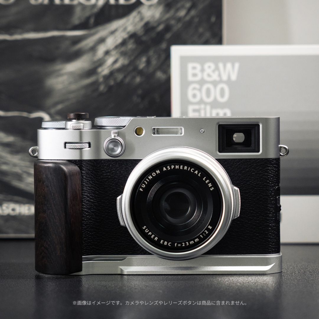 YUWOOD ウッドグリップ 一体型ベースプレート「FUJIFILM X100VI」専用