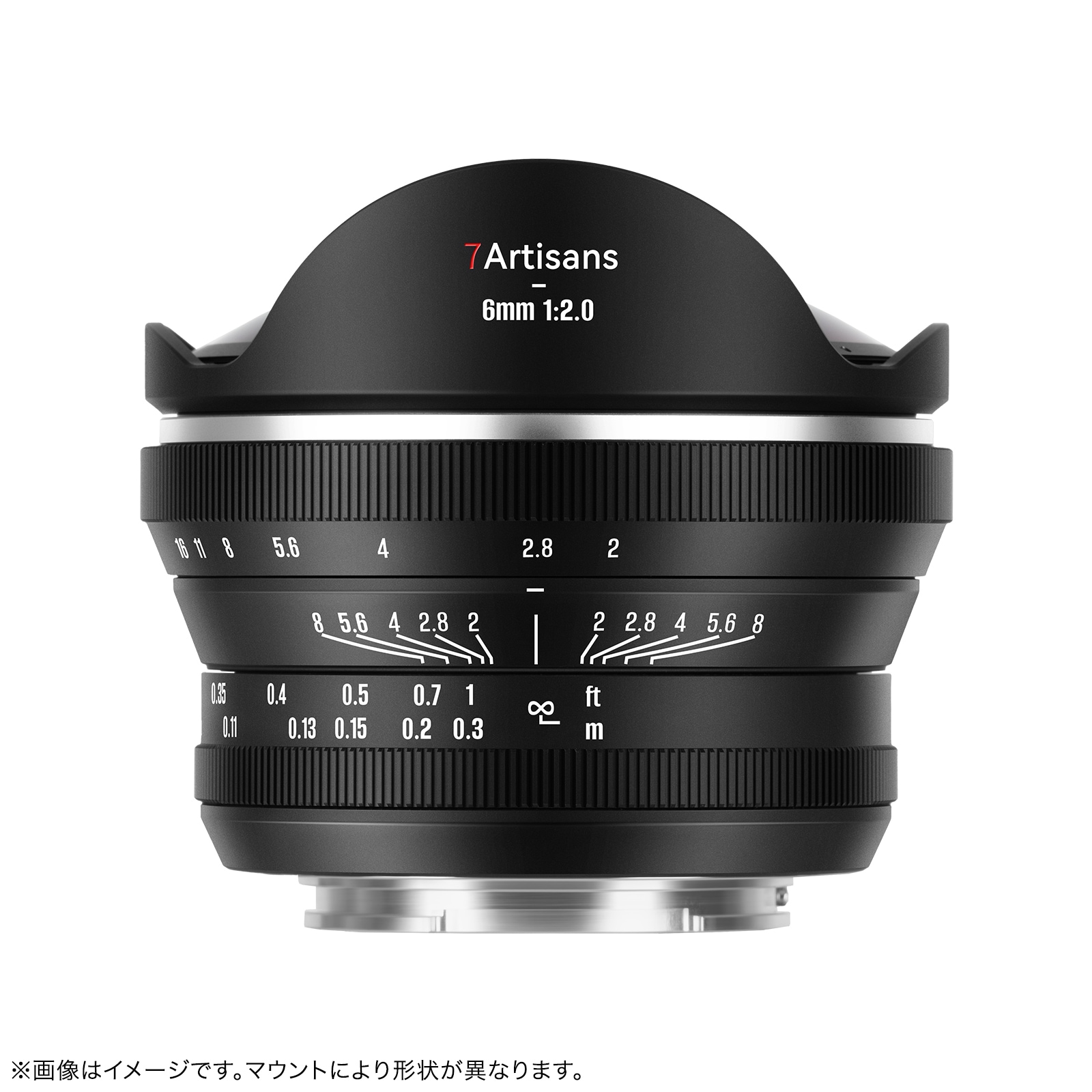 ������ 7Artisans 6mm F2 FISH-EYE II ED APS-C��E/Z/RF/X/M43�ޥ���ȡ�Ķ���ѥ��