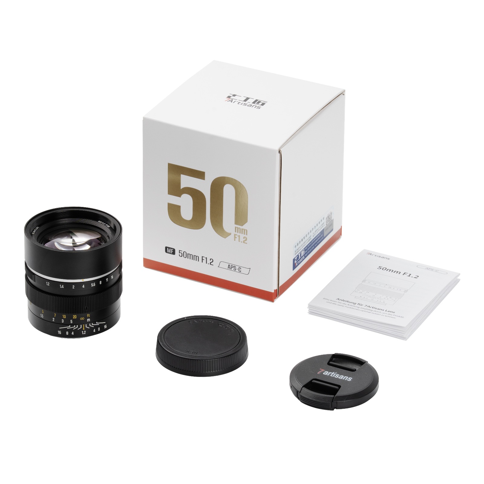 ������ 7Artisans 50mm F1.2 APS-C��E/Z/X/M43�ޥ���ȡ������ ñ�������