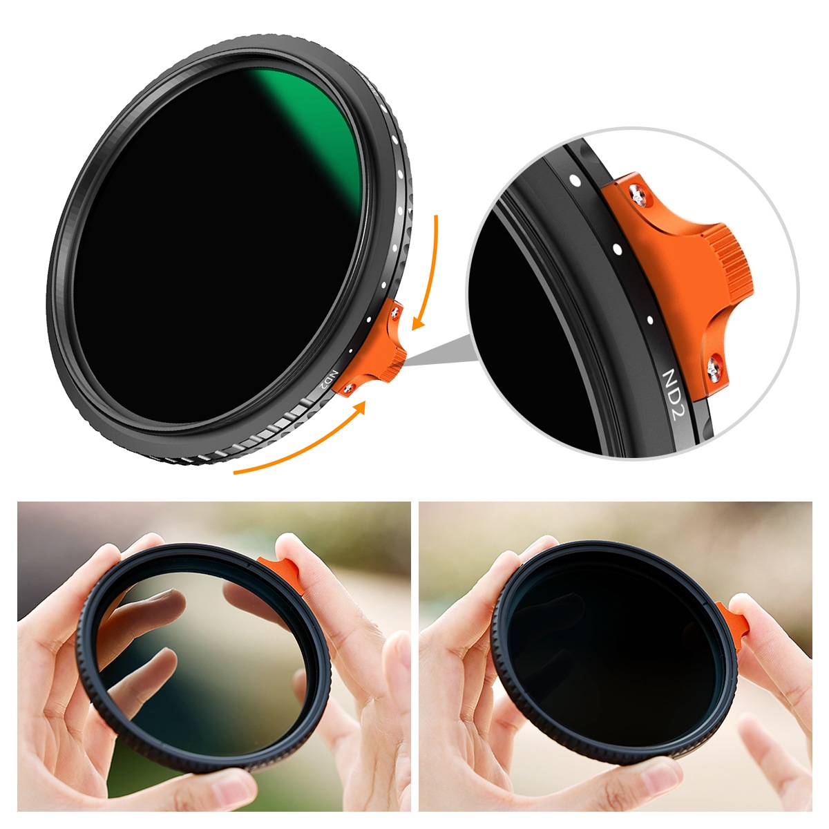 K&F Concept NANO-X Хꥢ֥ ʲѼNDե륿 ϰ ND2-ND400  KF-NNDX