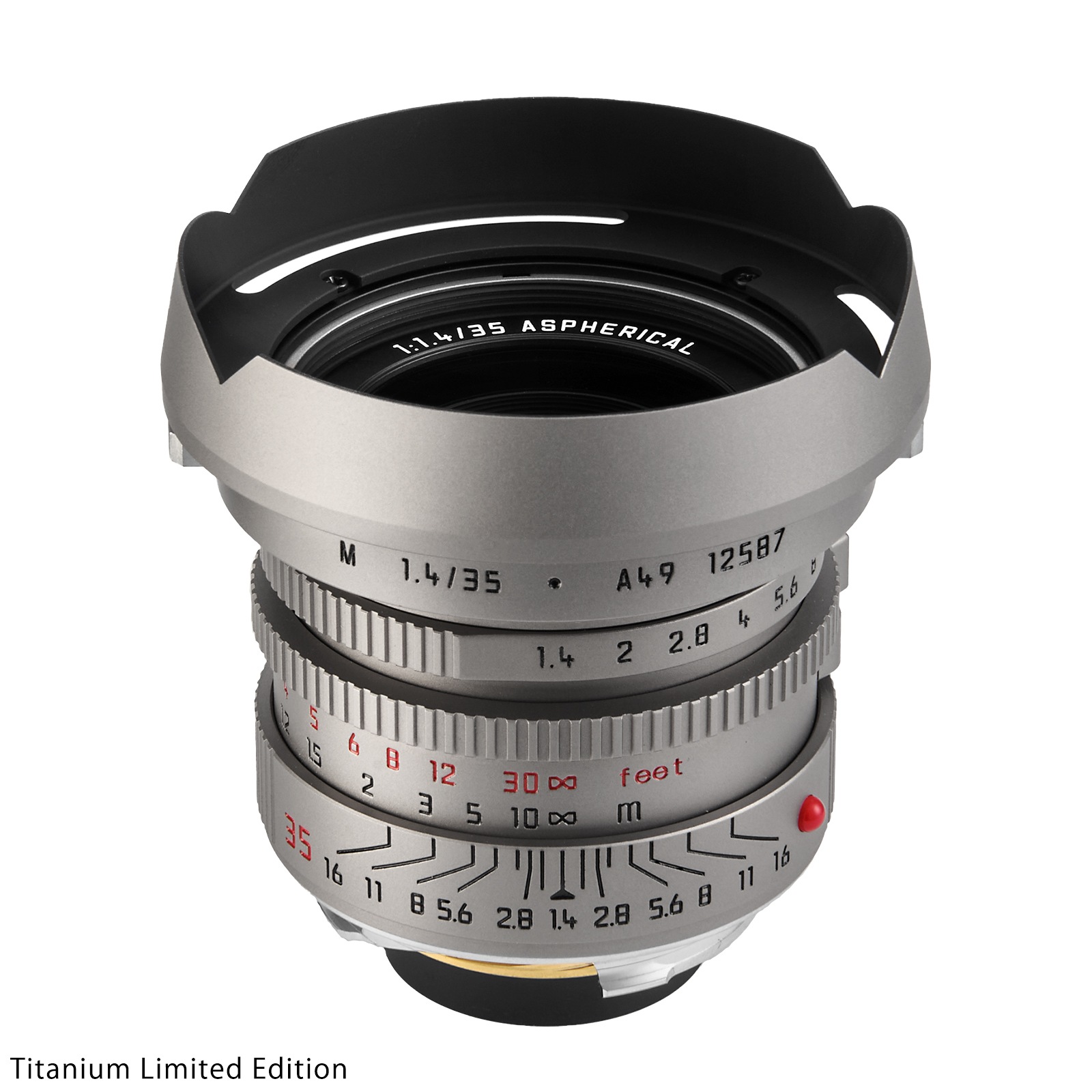 LIGHT LENS LAB M 35mm f/1.4 A.A. "11873" �� "��A.A." Titanium Limited Edition