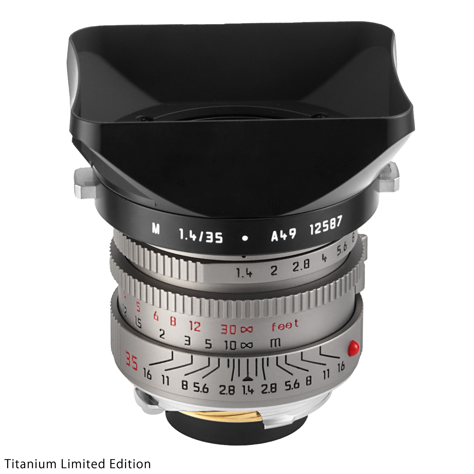 LIGHT LENS LAB M 35mm f/1.4 A.A. "11873" �� "��A.A." Titanium Limited Edition