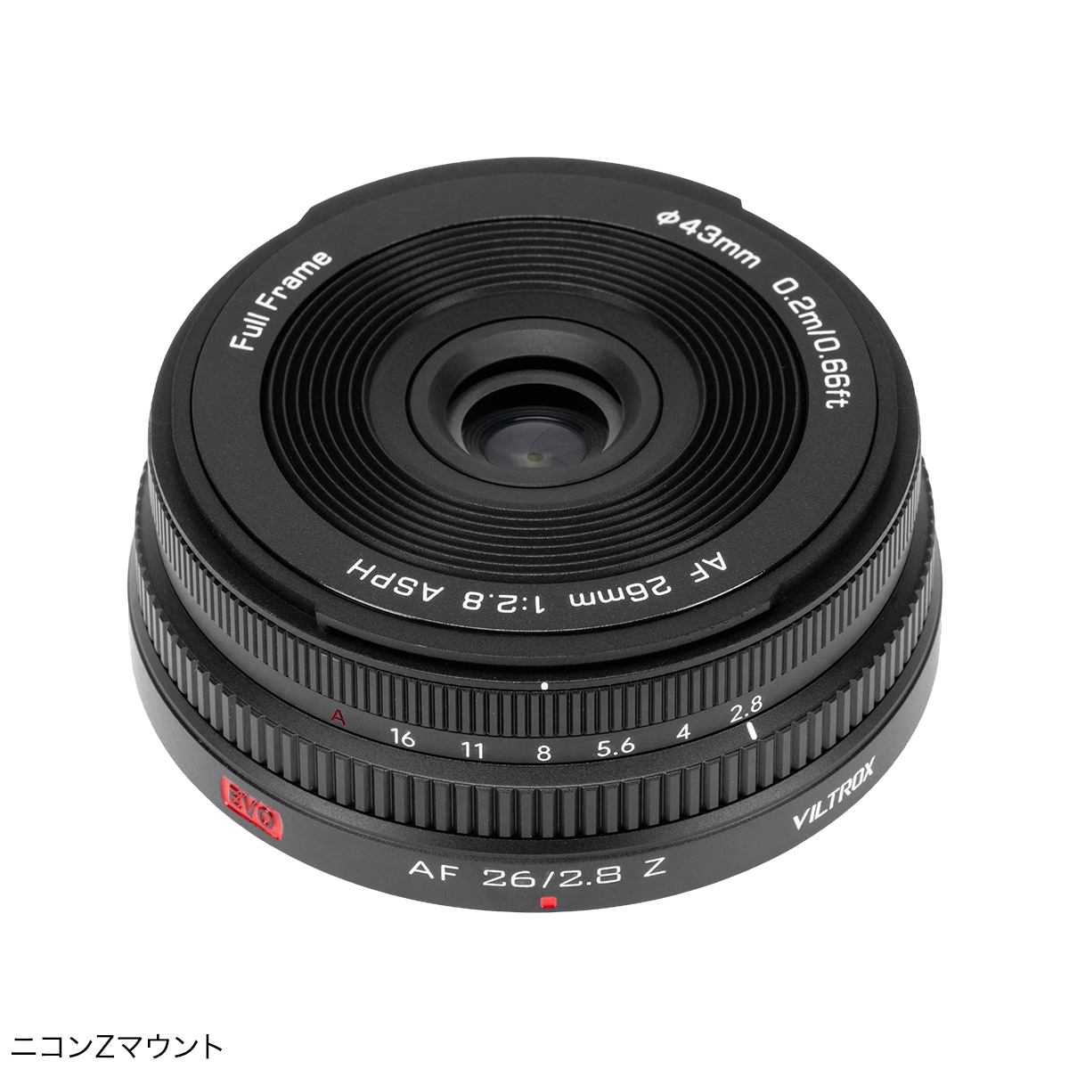 Viltrox AF 26mm F2.8 EVO�֥��ˡ�E/�˥���Z�ץե륵�������б� ����ñ�������