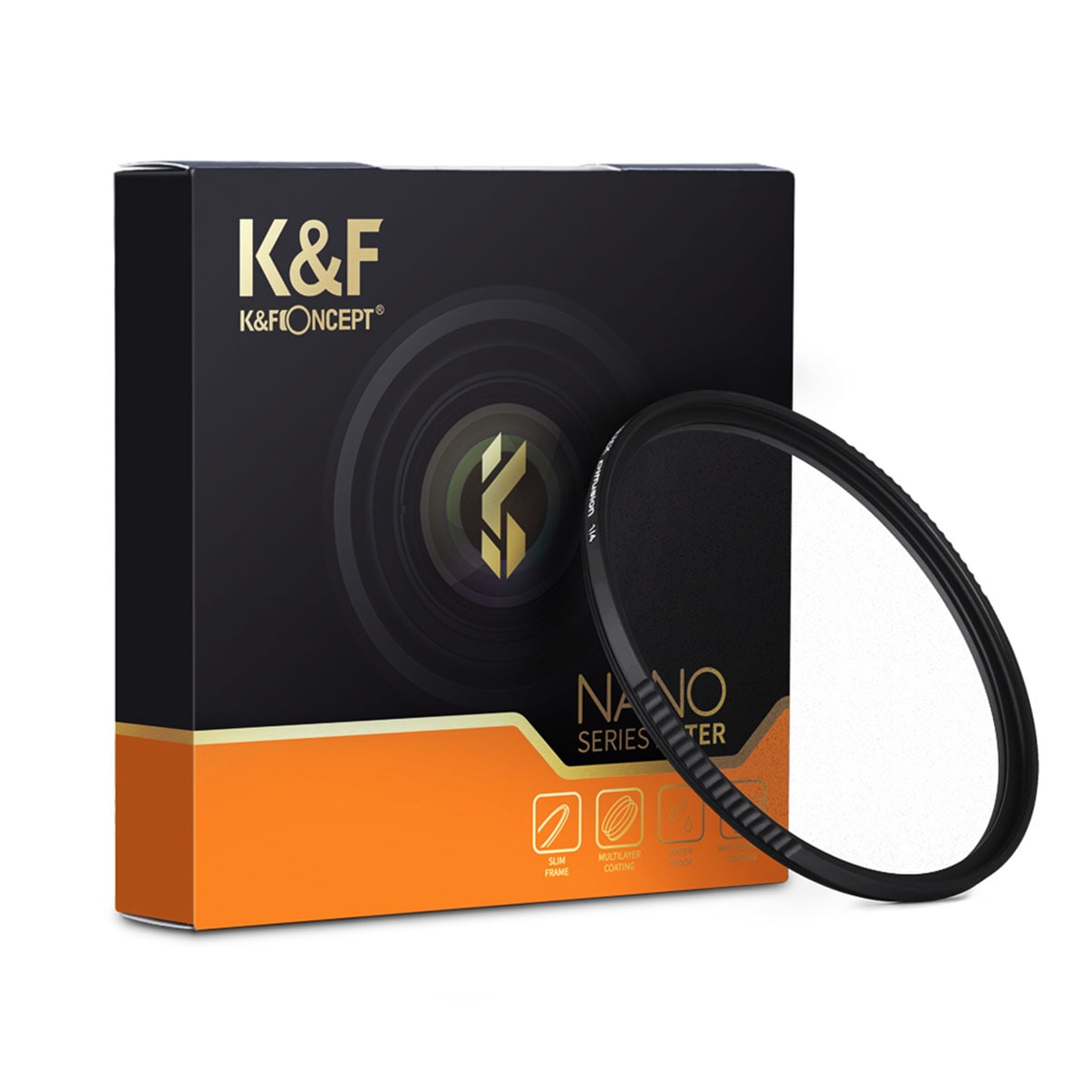 K&F Concept NANO-X ֥åǥե塼 1/4 ե륿KF- (37-82) BD1/4 (֥åߥ)