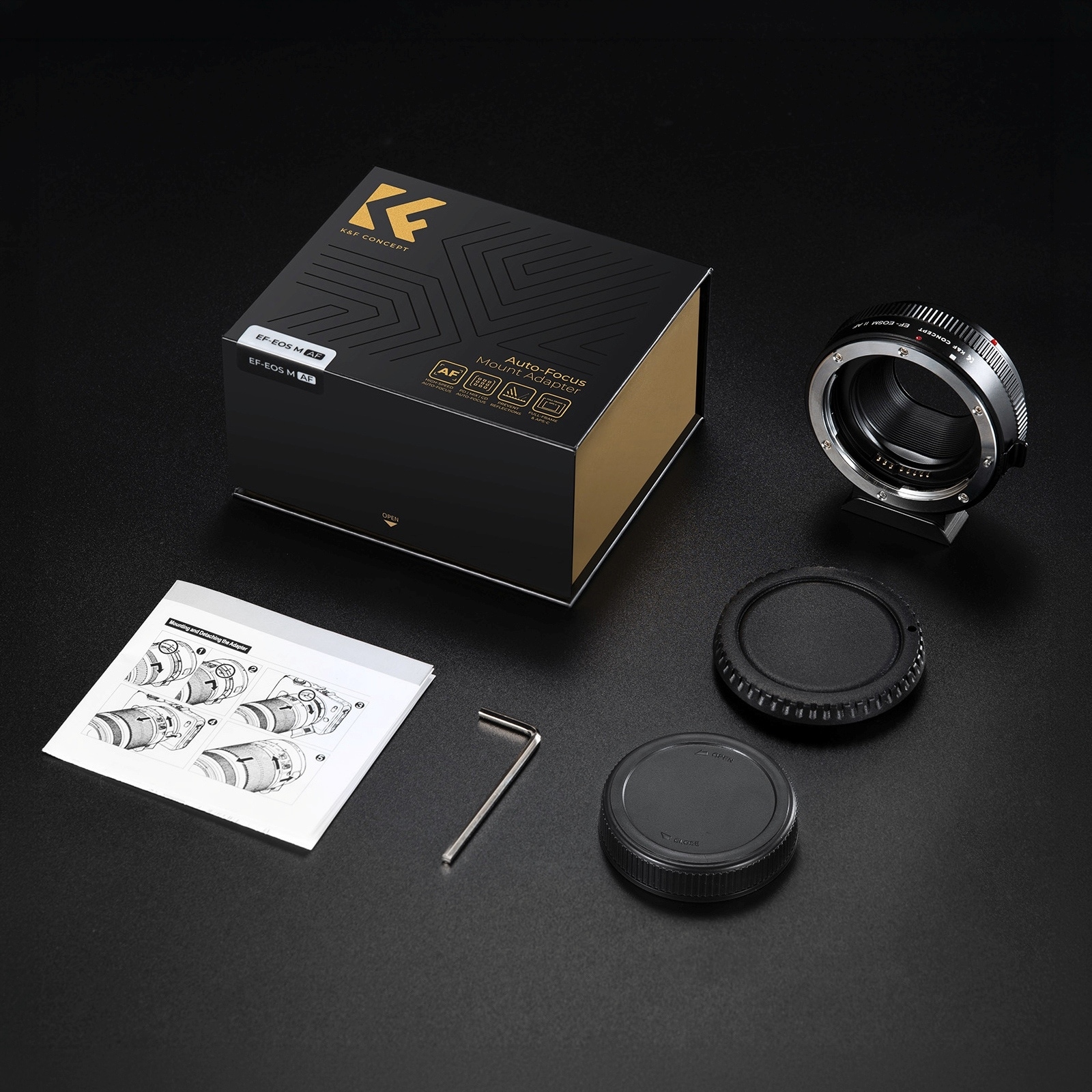 K&F Concept KF-EFEM-AFII�ʥ���Υ�EF�ޥ���ȥ�� �� ����Υ�EF-M�ޥ�����Ѵ����Ż������դ� ��󥺥ޥ���ȥ����ץ���