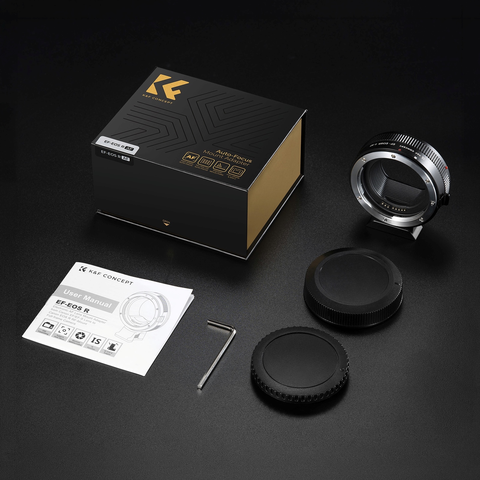 K&F Concept KF-EFRF-AFII�ʥ���Υ�EF�ޥ���ȥ�� �� ����Υ�RF�ޥ�����Ѵ����Ż������դ� ��󥺥ޥ���ȥ����ץ���