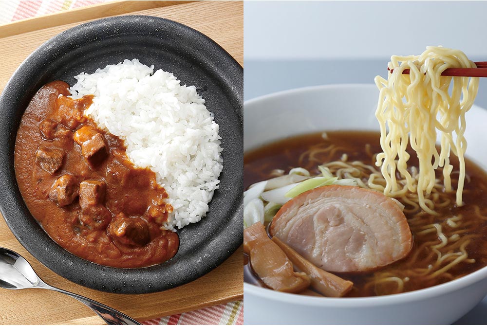 美幌和牛煮込カレー＆中太ちぢれ麺