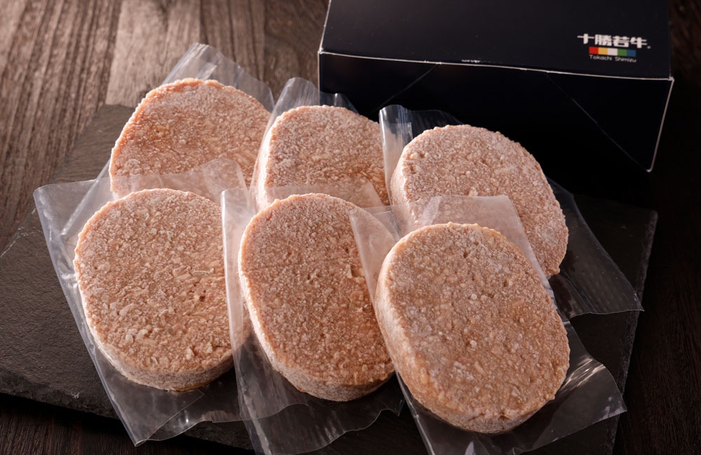 【清水町】北海道　十勝若牛ハンバーグ　100ｇ×6Ｐ