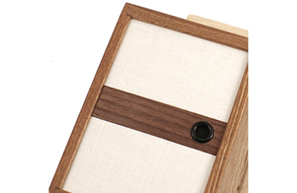 木の名刺入れ ふすま(木綿)