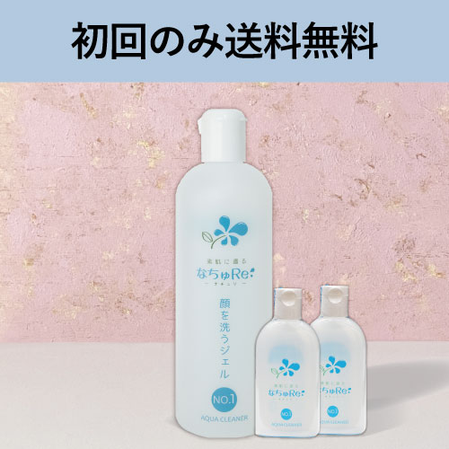 なちゅRe 顔を洗うジェル&石鹸セット 定期購入】極める洗顔セット【NO.1(500ml)＋なちゅり石けん