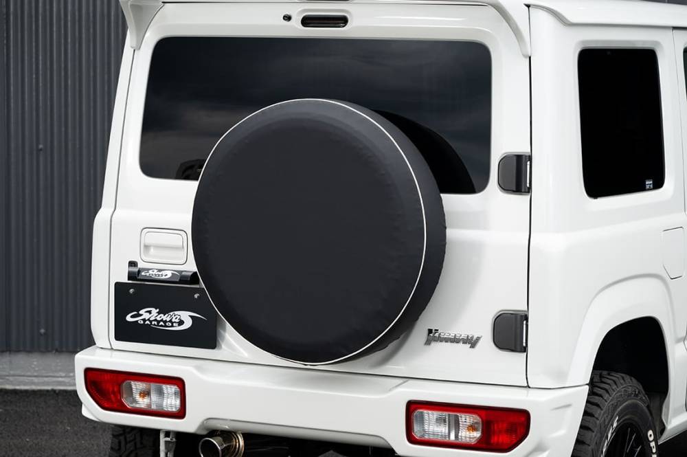 ジムニーjb23 ランドベンチャー　スペアタイヤカバー ジムニー JB23 JB64 16インチ 背面 スペアタイヤカバー ハード