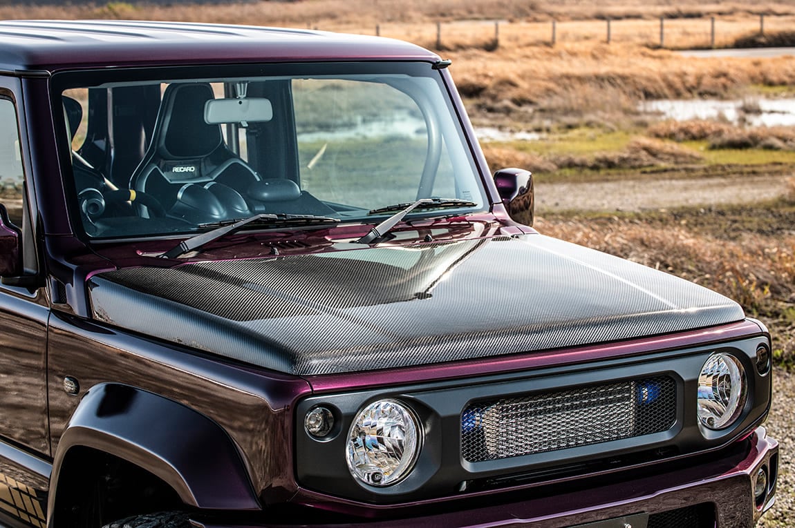 K.K　ジムニー　JB64専用　ボンネット JB64/74専用】樹脂製縞板ボンネットプロテクター ジムニー : 愛工房