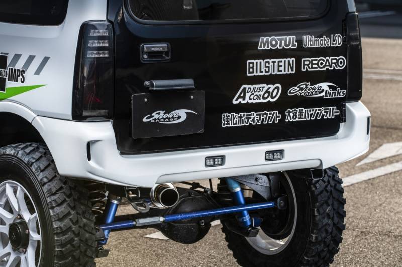 新品 JB 23 ジムニー リア リヤ バンパー スポイラー ショートデザイン 安心のFRP製 期間限定特価 #e ジムニー エクステリア FRP リアスポイラー JB23 | K-PRODUCTSケイー