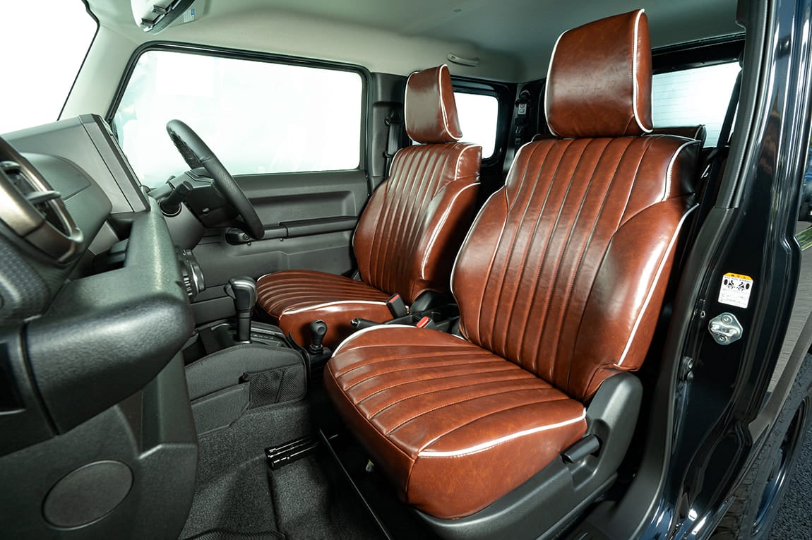 シートカバー オールドシリーズ ホワイトパイピング フロントのみ